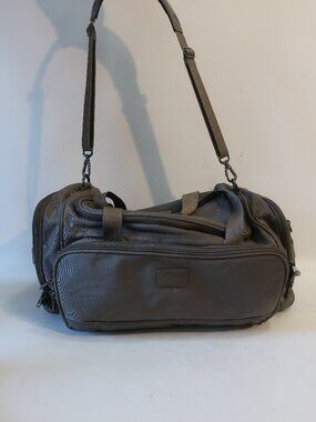 Mens Andiamo Gray Large Nylon Duffel/Travel Bag